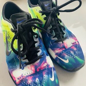 Nike Black and Green Athletic Shoes